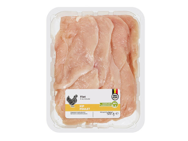 Filets de poulet à la minute