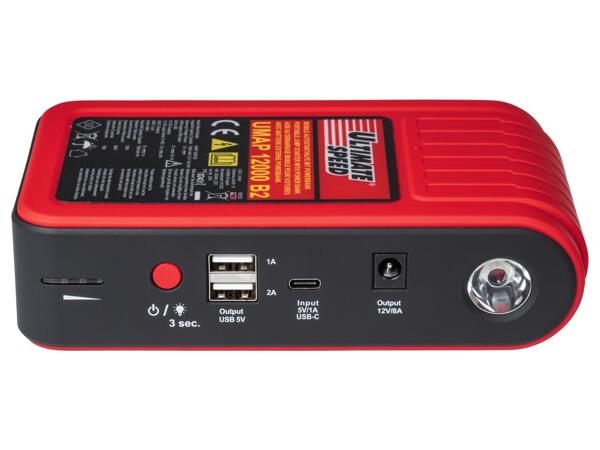 Portable Jump Starter With Power Bank
