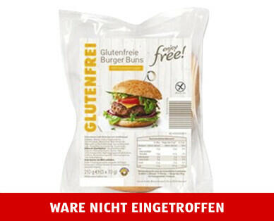 ENJOY FREE! 
 BURGER BUNS GLUTENFREI