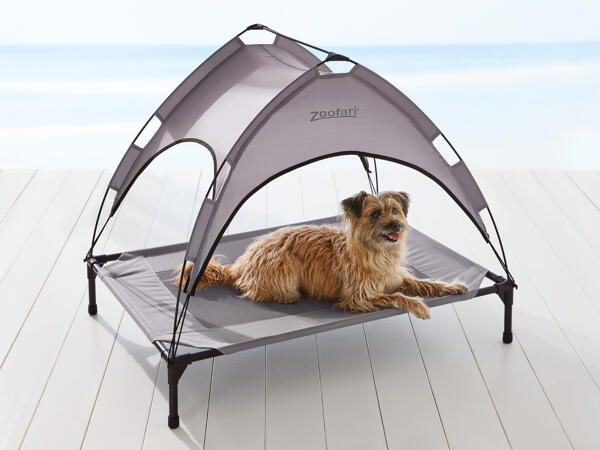 Lit pour chien avec voile d'ombrage