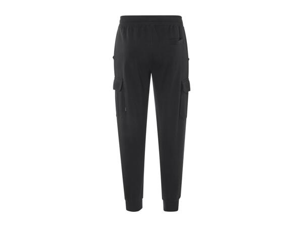Livergy Men's Cargo Joggers - Black