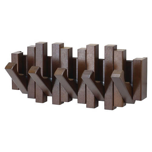 Retractable Wall Hook, Dark Brown