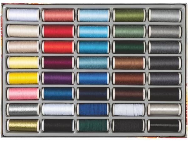 Sewing machine thread or sewing set