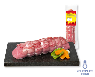 Arrosto di vitello avvolto con pancetta di vitello