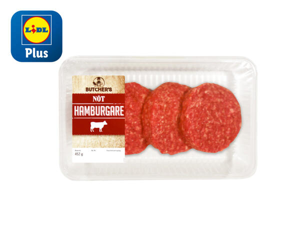 Färska hamburgare