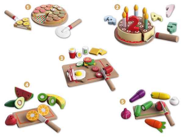 Holz Lebensmittel-Set