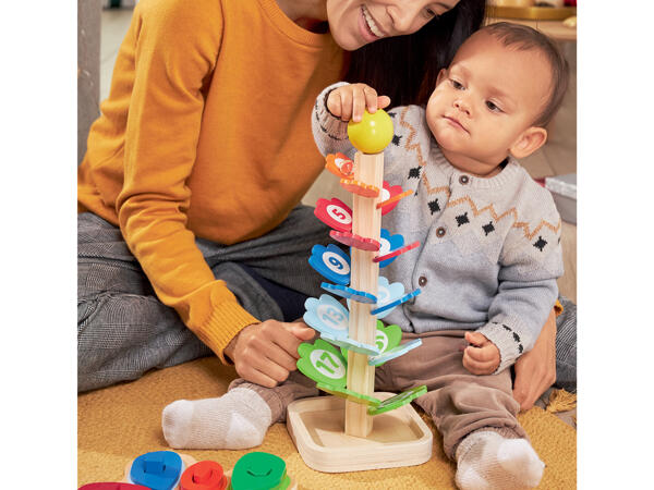 2-in-1 Puzzle and Stacking Game, Sorting Puzzle or Musical Marble Tree
