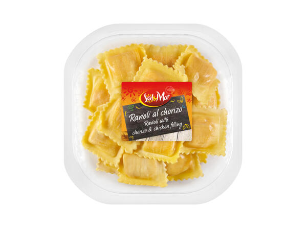 Ravioli al chorizo