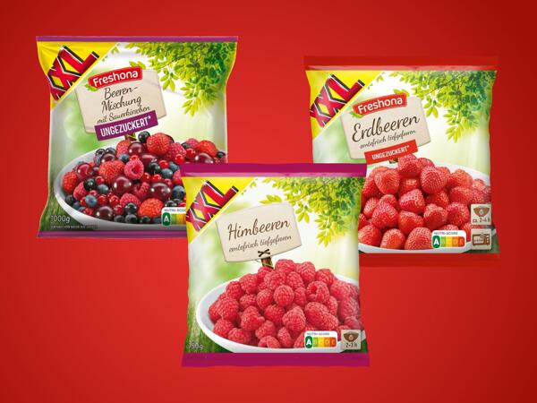 Himbeeren, Erdbeeren oder Beerenmischung