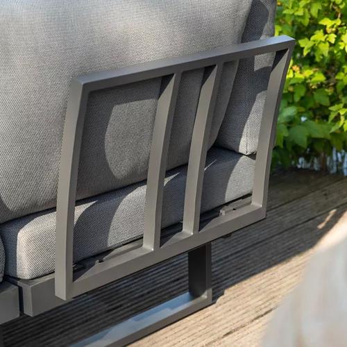 COCON Ensemble de salon "Ascona" 4 places, anthracite