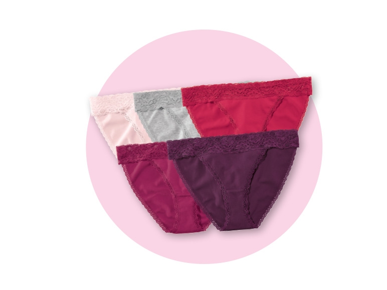 Ladies' Mini Briefs with Lace Detail