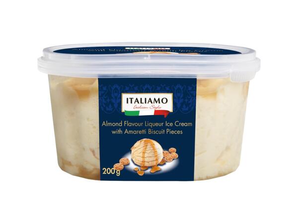 Ice Cream with Amaretti Biscuit
