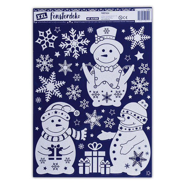 Winterliche Wand- und Fensterdeko