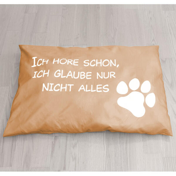 Hundekissen mit Spruch