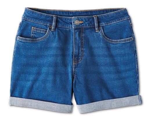Serra Ladies Cuffed Denim Shorts