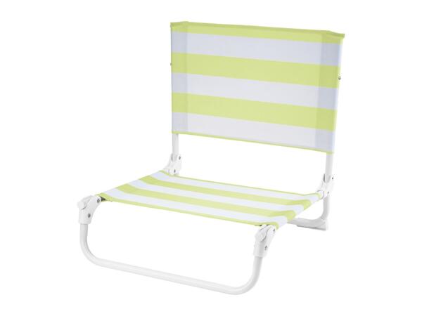 Crivit Yellow & White Beach Chair