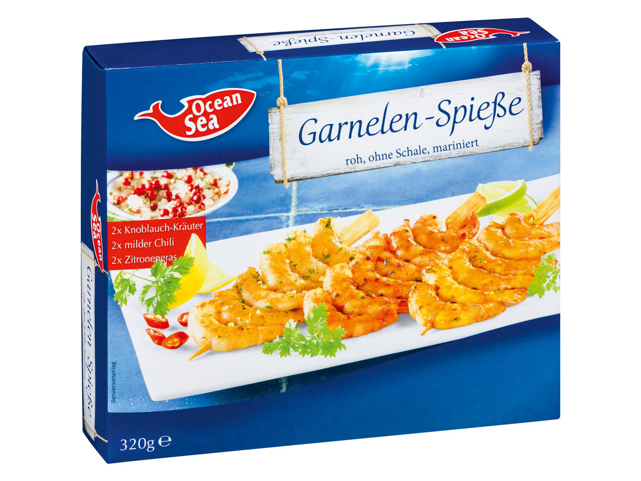 OCEAN SEA ASC Garnelen-Spieße 3er
