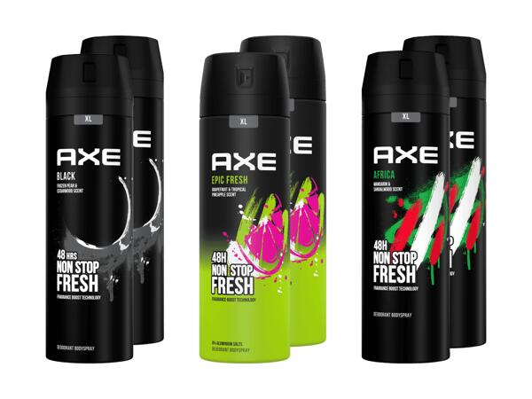 Spray déodorant Axe, pack de 2