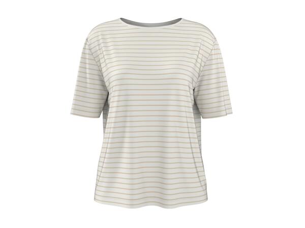 Ladies' Beige Striped T-Shirt