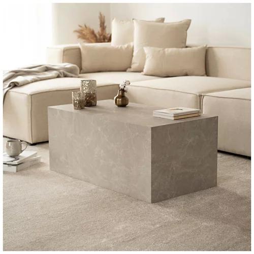 HOME DELUXE Couchtisch Marmor AMIRI L beige