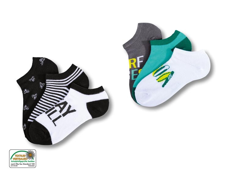 Sneakersocken, 3 Paar