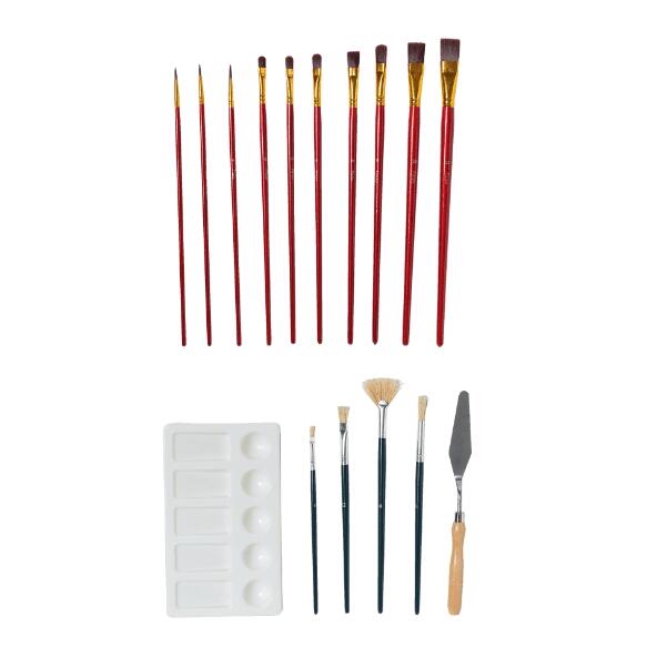 Lot De 2 Pinceaux Muraux Pro-Grade - Pour Intérieur Et Extérieur - Qualité Pro