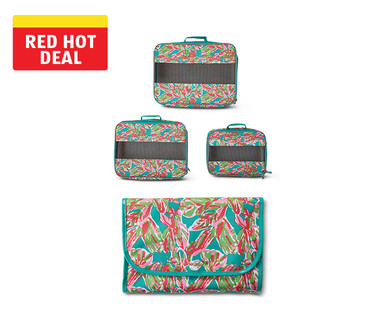 Skylite 3-Piece Packing Cubes or Hanging Cosmetic Bag