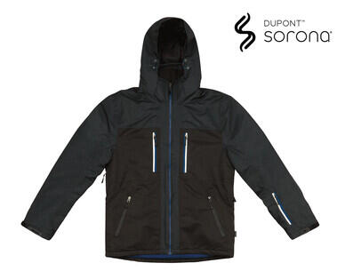 Men's Ski Jacket – Blue with Black Panel