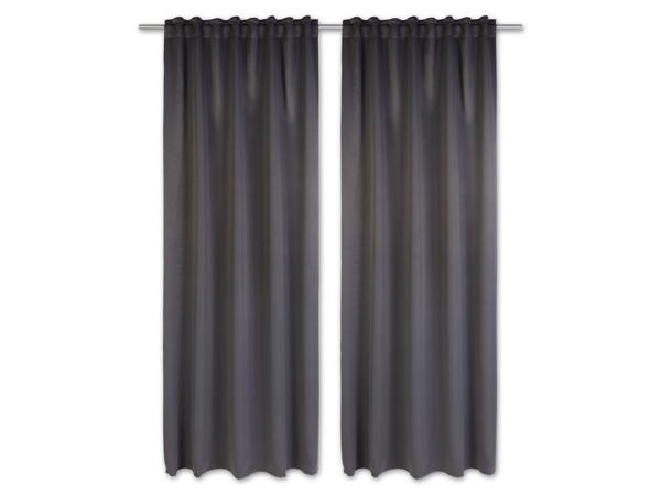 Blackout Vorhangschal-Set, 2-teilig