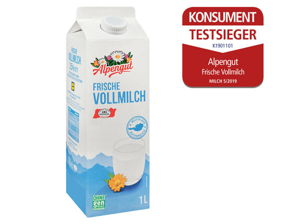 ALPENGUT Frische Vollmilch