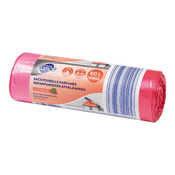 POWER FORCE(R) 				Parfümierte Müllbeutel, 60 l