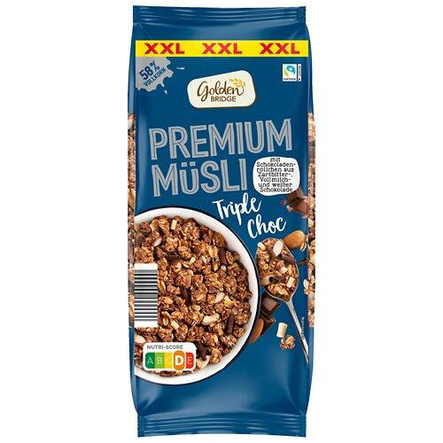 GOLDEN BRIDGE Premium Müsli XXL, Triple-Choc