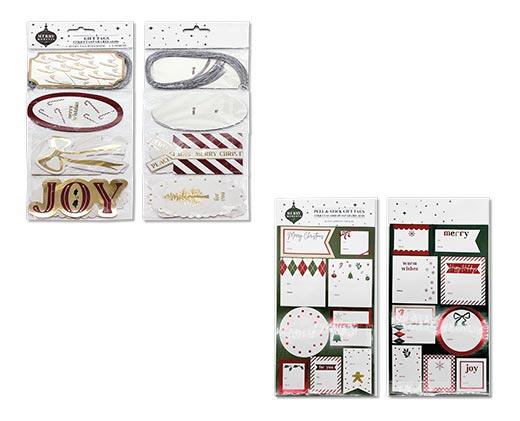 Merry Moments 50pk Peel and Stick Tags or 30pk Gift Tags