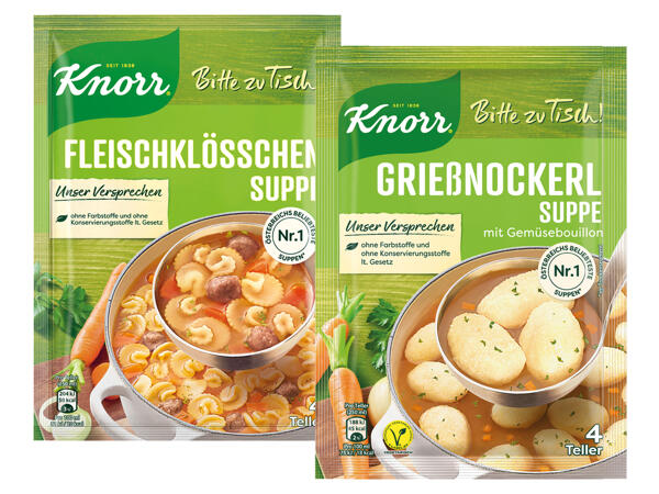 Knorr Bitte zu Tisch Suppen