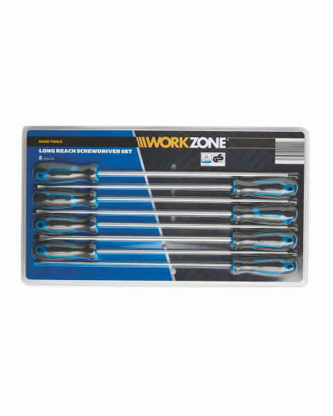 8 Piece Long Reach Screwdriver Set
