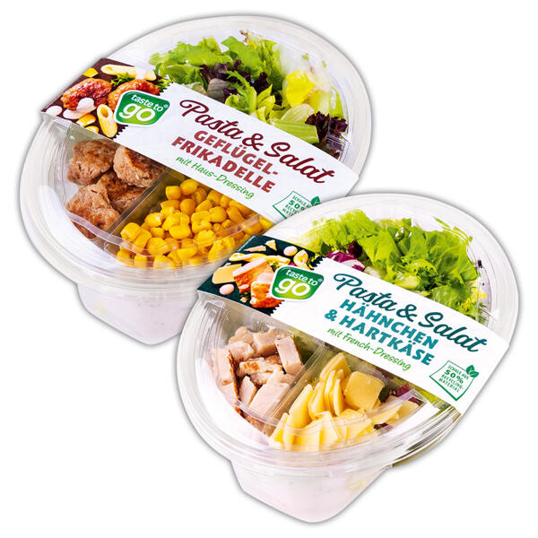 Pasta & Salat mit Dressing