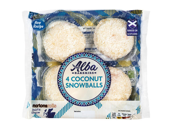 Alba Bakeries 4 Coconut Snowballs