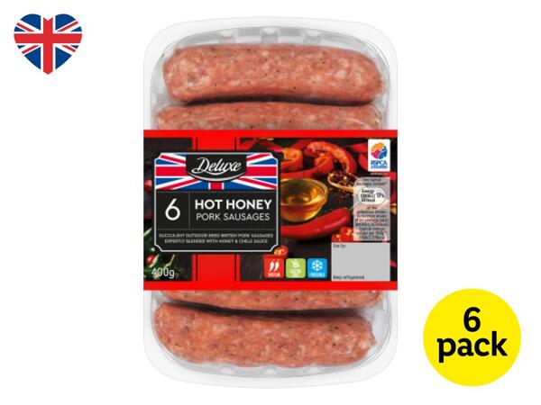 Deluxe Hot Honey British Pork Sausages