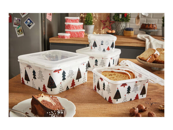 Ernesto Christmas Food Storage Container Set