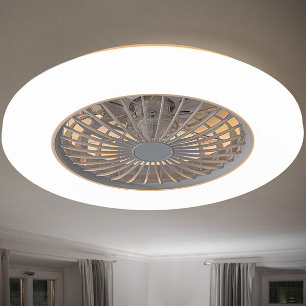LED-Deckenleuchte/ -Ventilator 2in1