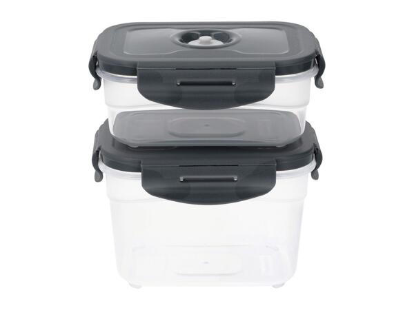 Silvercrest Vacuum Food Storage Container Set - 2 Pack