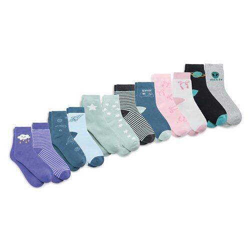 LILY & DAN Kinder Wintersocken, Doppelpackung