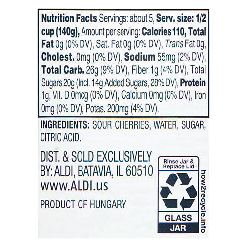 Dark Morello Sour Cherries in Syrup, 24 oz
