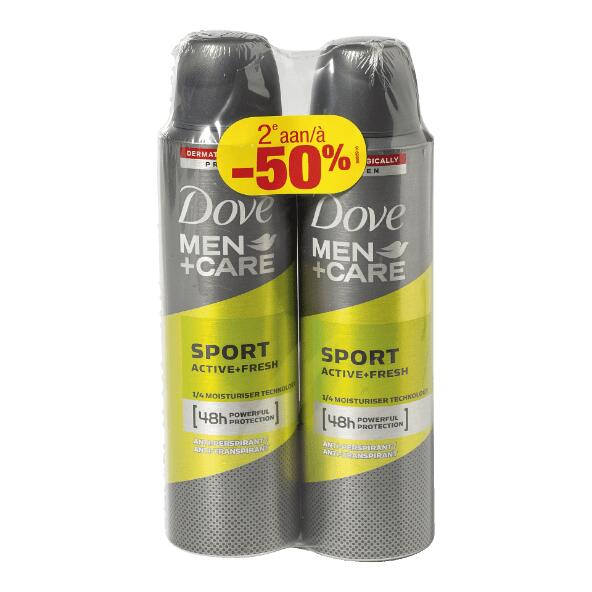 DOVE MEN+CARE(R) 				Déodorant pour hommes, 2 pcs