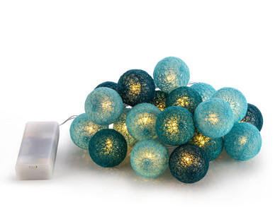 LED-Textilkugel-Lichterkette