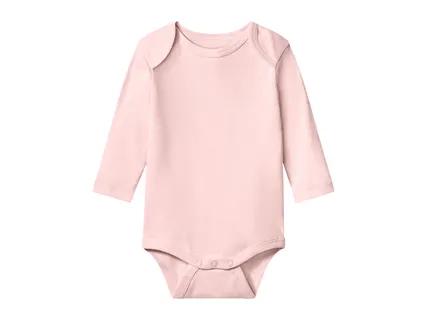 LUPILU Pink & White Baby Long-Sleeve Bodysuits - 3 Pack