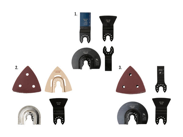 Accessoires pour outil multifonction