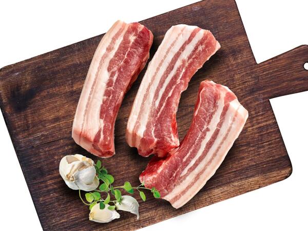 Frische Schweinebauch Streifen