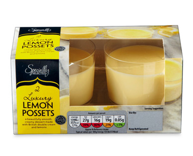Specially Selected Luxury Lemon Possets