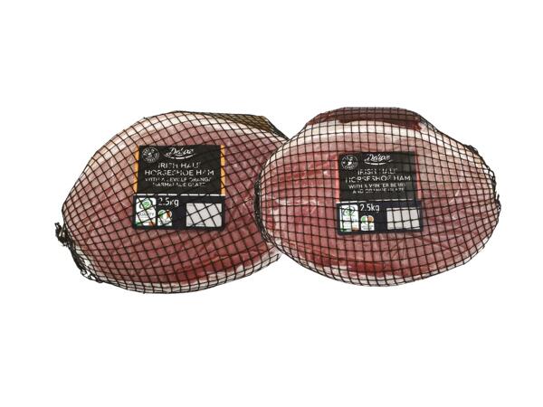Deluxe Irish Half Horseshoe Ham with Glaze